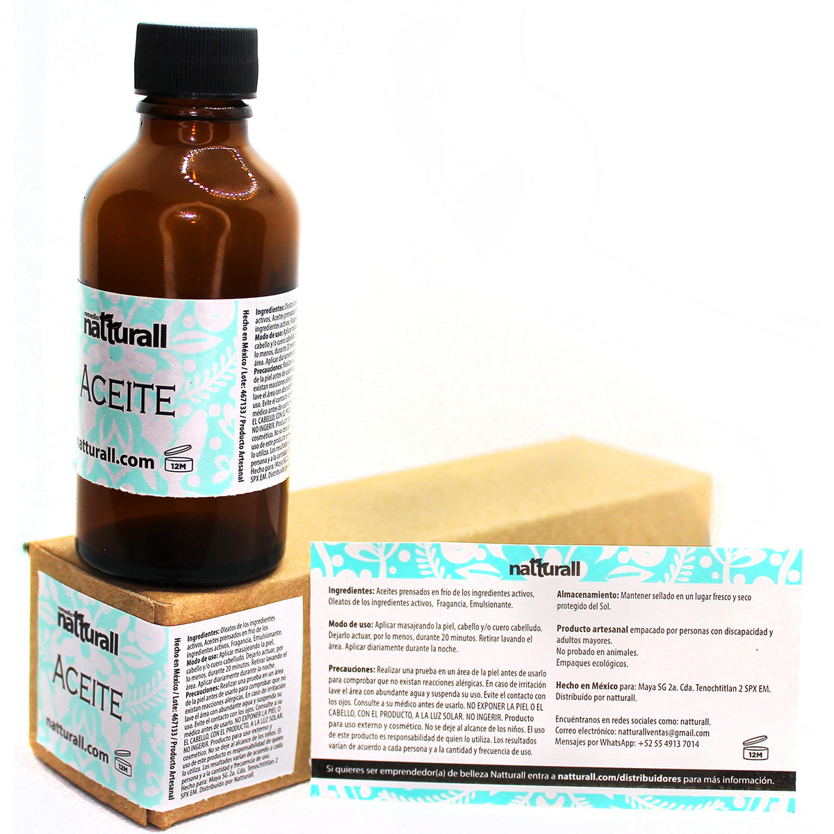 Pauete de 2 aceites de ROSA MOSQUETA 60 ml cada uno Natturall