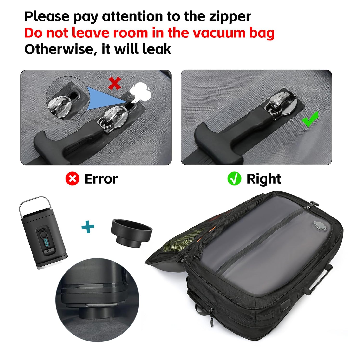 Mochila de Viaje Expandible TANGCORLE Negro 45L para Mujeres y Hombres