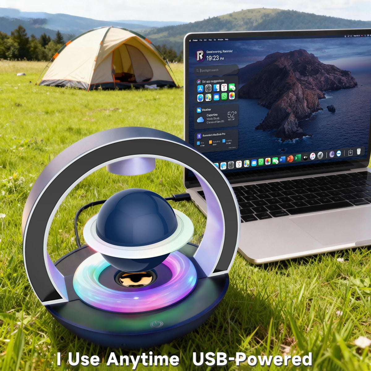Altavoz Bluetooth LoveLin Levitación Magnética 360° con Efectos LED
