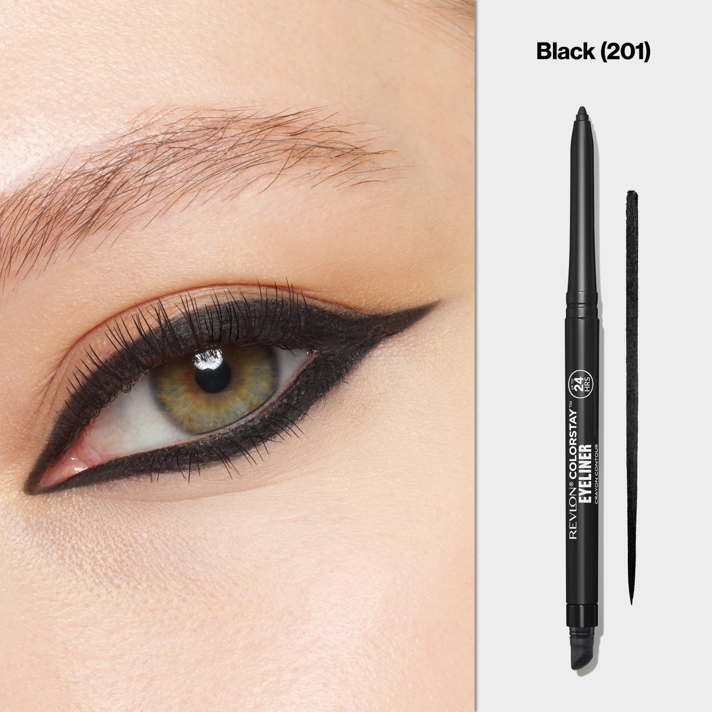 Revlon Colorstay Eyeliner Pencil Unisex, No.201 Black, 1 Count
