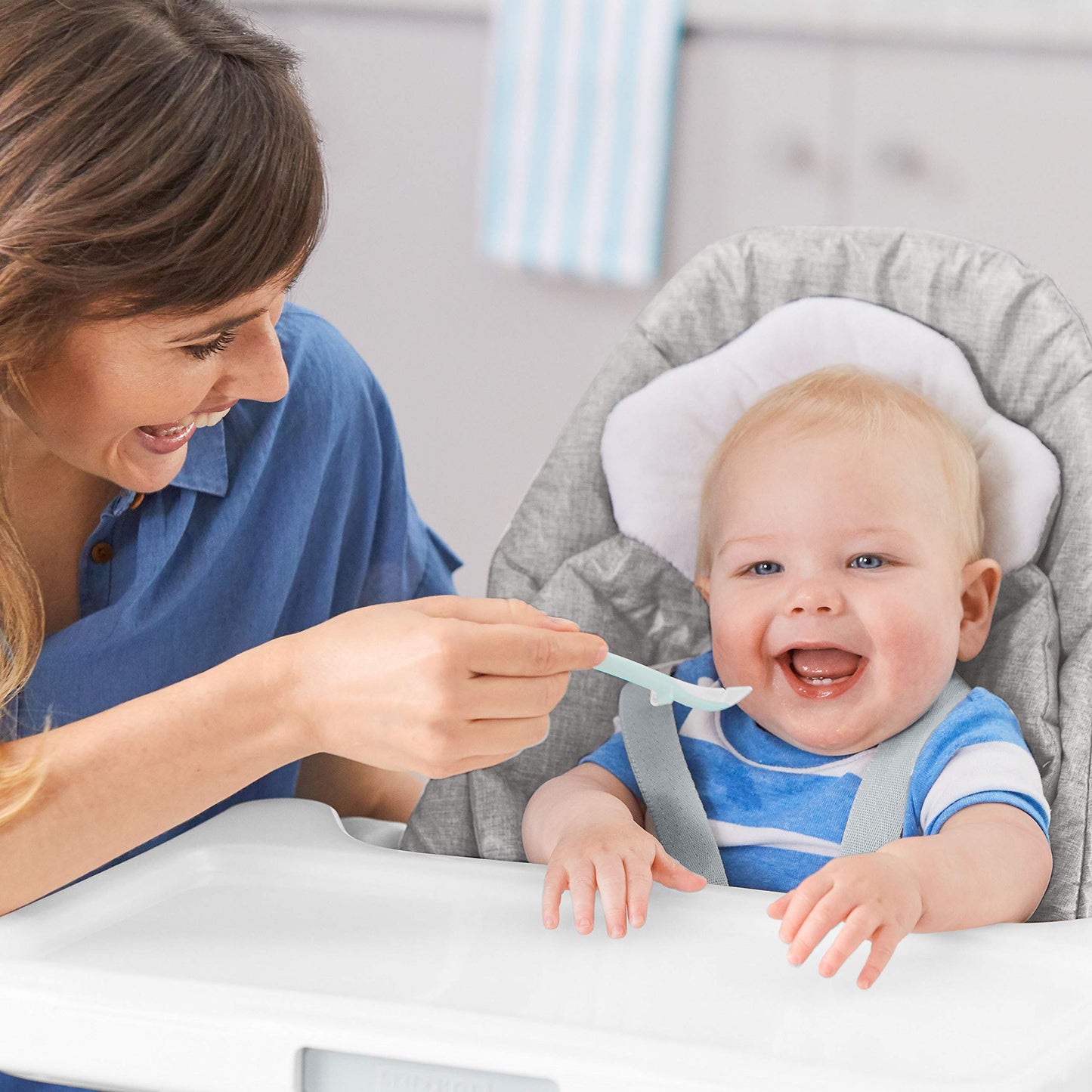Cucharas Skip Hop Easy Feed Azul para Bebés