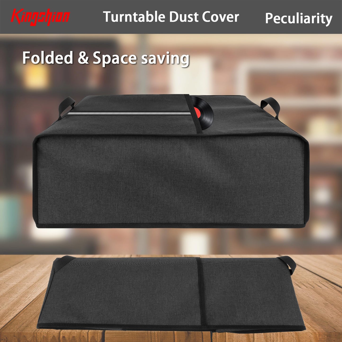 Funda Protectora Kingshion Gris Oscuro Compatible con Audio-Technica AT-LP60X y AT-LP60XBT