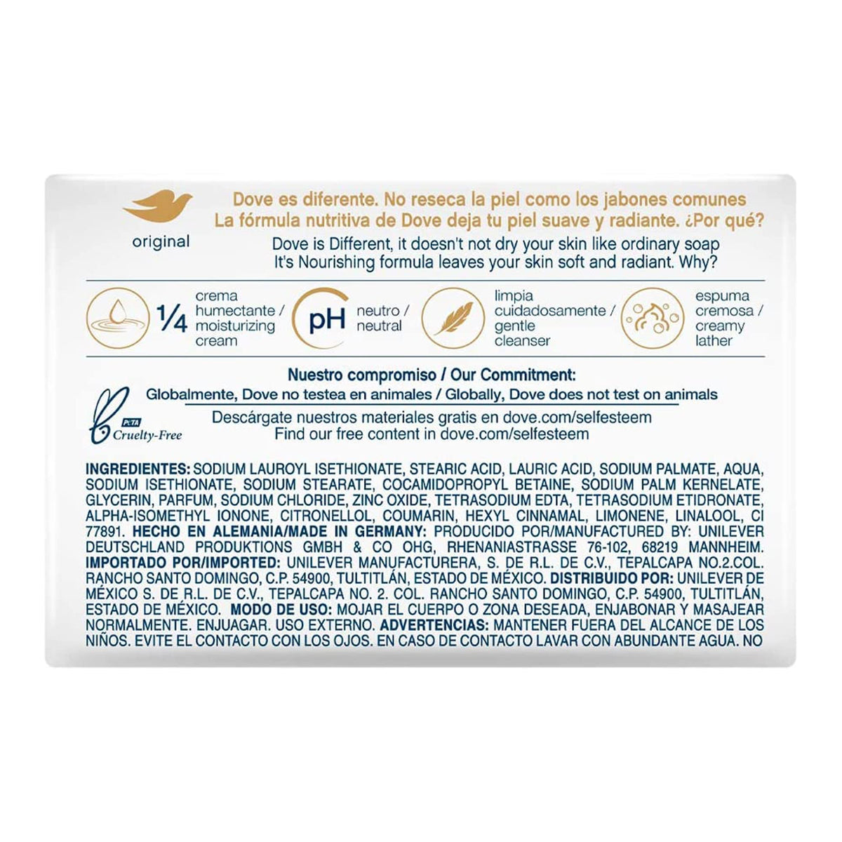 Dove - Dove Original Barra 14 piezas