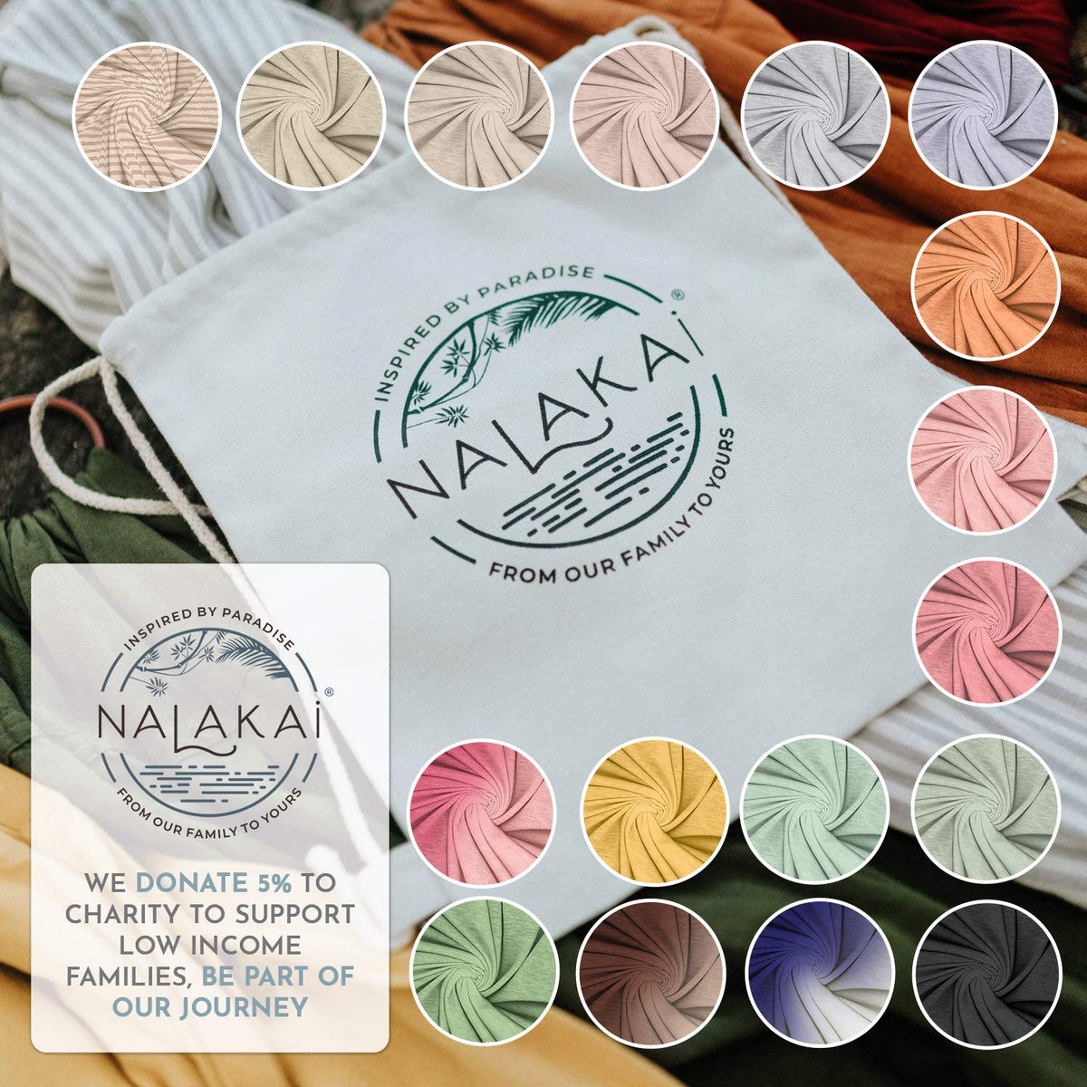 Nalakai - Portabebés de lujo con anillo, longitud más larga, 85 pulgadas, tela de bambú suave y lino, bolsa de transporte gratuita, para recién nacidos, bebés y niños pequeños, el mejor regalo para baby shower, cubierta de lactancia (verde salvia)