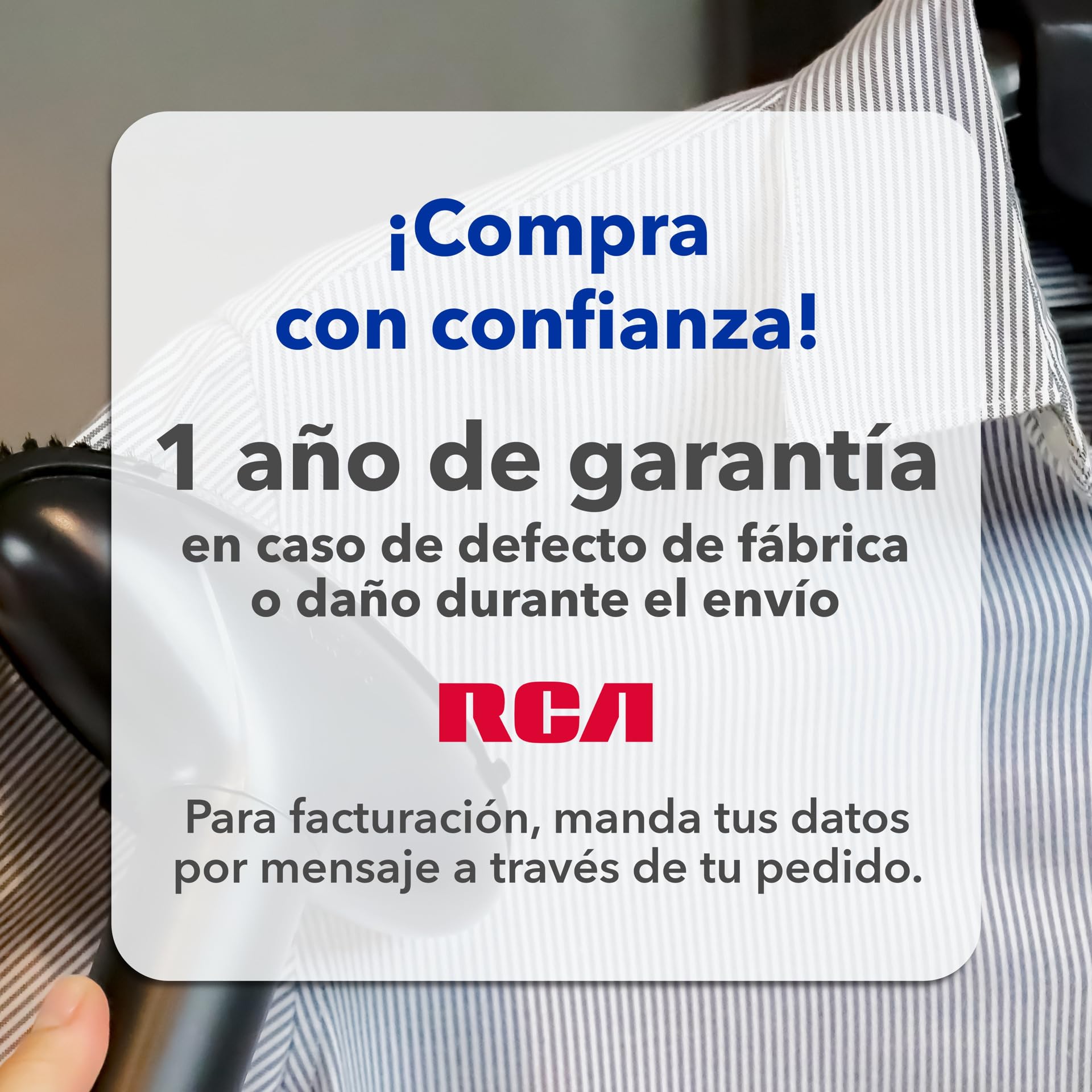 Plancha de Vapor Vertical RCA morada Capacidad 1.3 Litros con Tubo Ajustable y Vapor Continuo