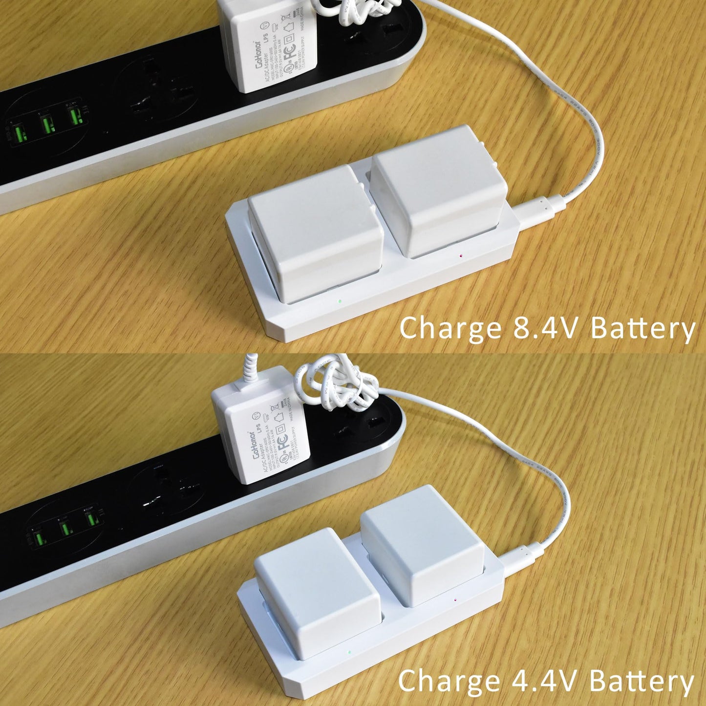 GoHonor Charging Station Compatible Arlo Charger for Arlo Rechargable Batteries for Arlo Pro & Arlo Pro 2 & Arlo Go & Arlo Security Light VMA4410 Fireproof Material Adapter Pass FCC & UL Certified