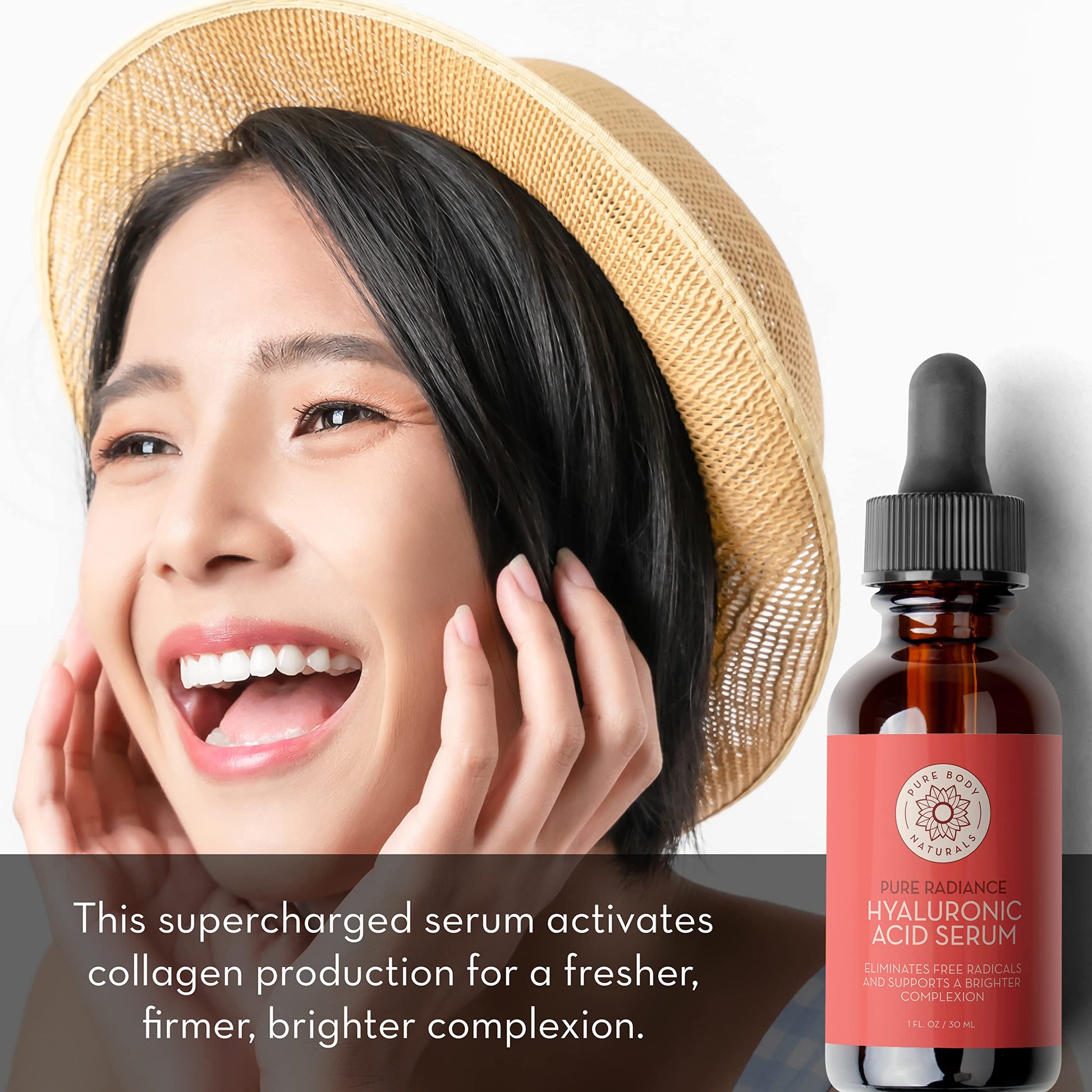 Pure Body Naturals Facial Serum Set - Hyaluronic Acid Serum, Retinol Serum, Vitamin C Serum, and Vitamin B3 Serum - A Perfect Serum Gift Set for Women of All Ages