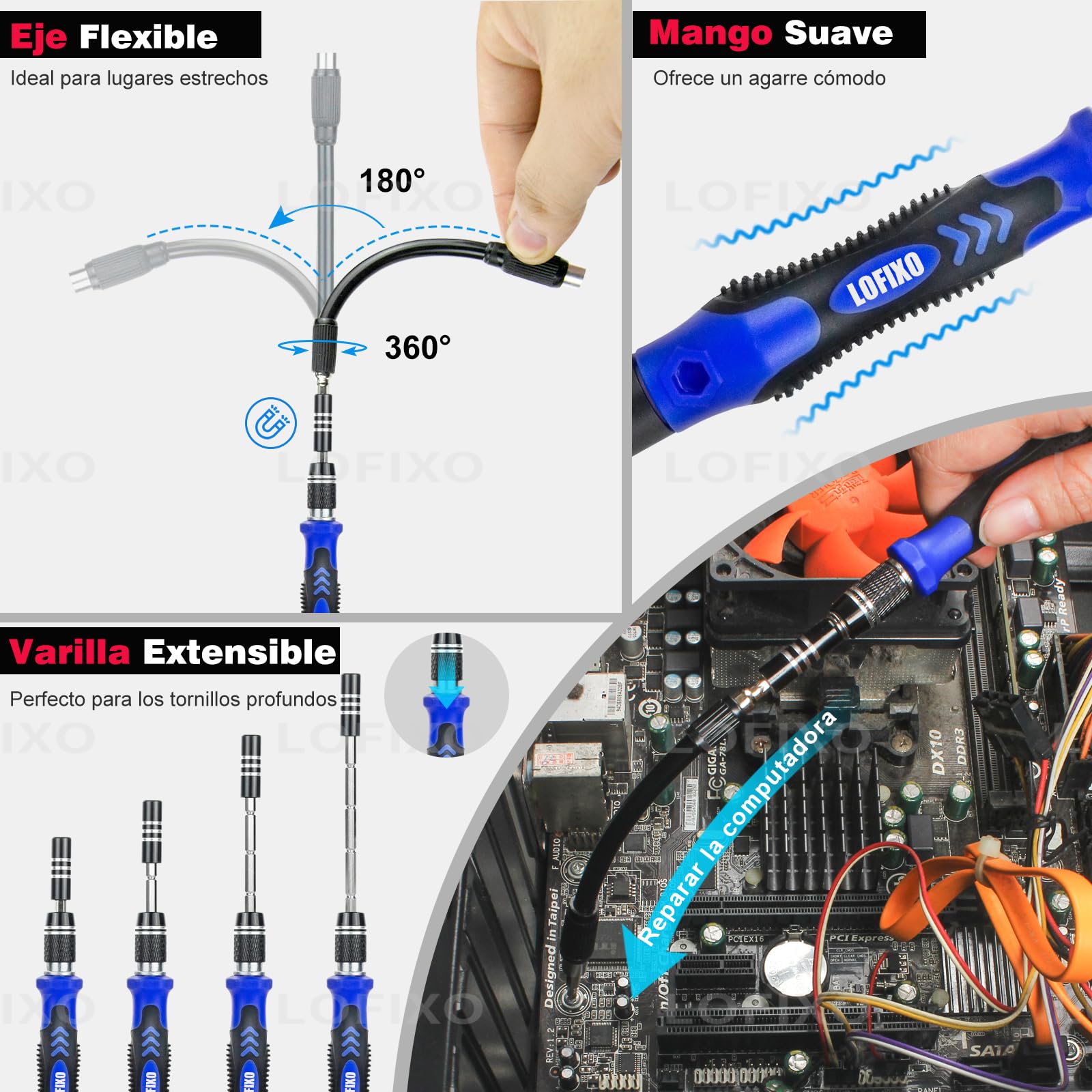 Kit de Desarmadores 92IN1 para Reparación y Limpieza de iPhone en Multidispositivos