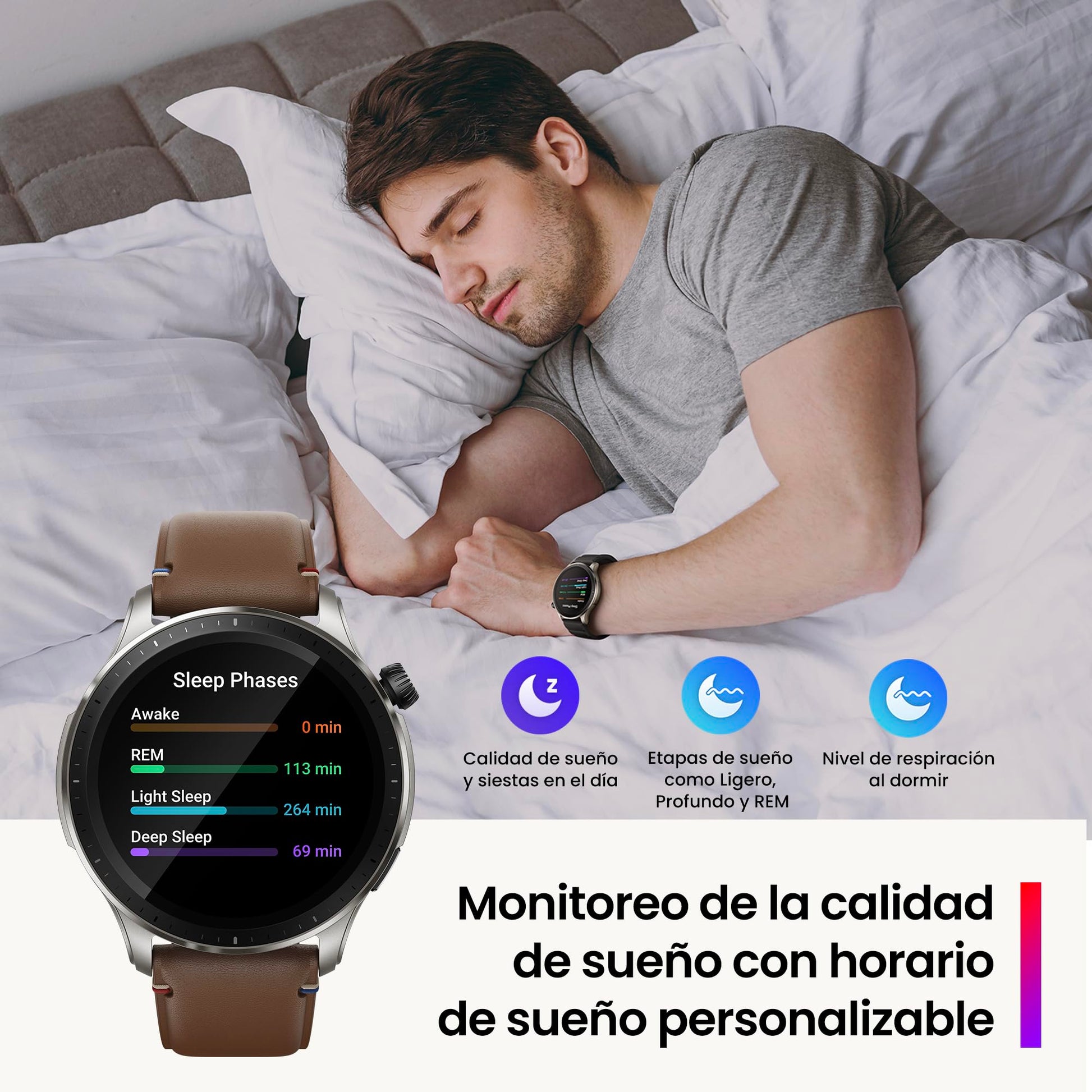 Amazfit GTR 4 Smartwatch con Amazon Alexa, Autonomía 14 Días, Pantalla AMOLED HD, 150 Modos Deportivos - Negro Super Speed
