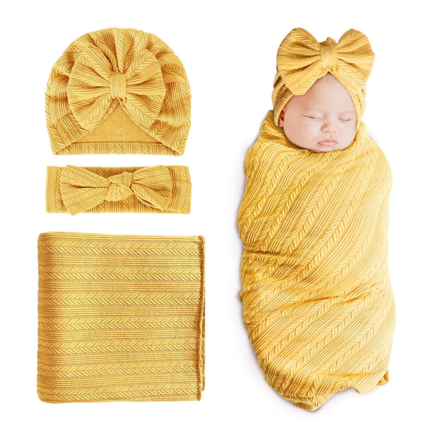 DRESHOW BQUBO - Juego de Diadema para bebé recién Nacido, Unisex, artículos Esenciales para bebés y niñas, artículos Esenciales para recién Nacidos