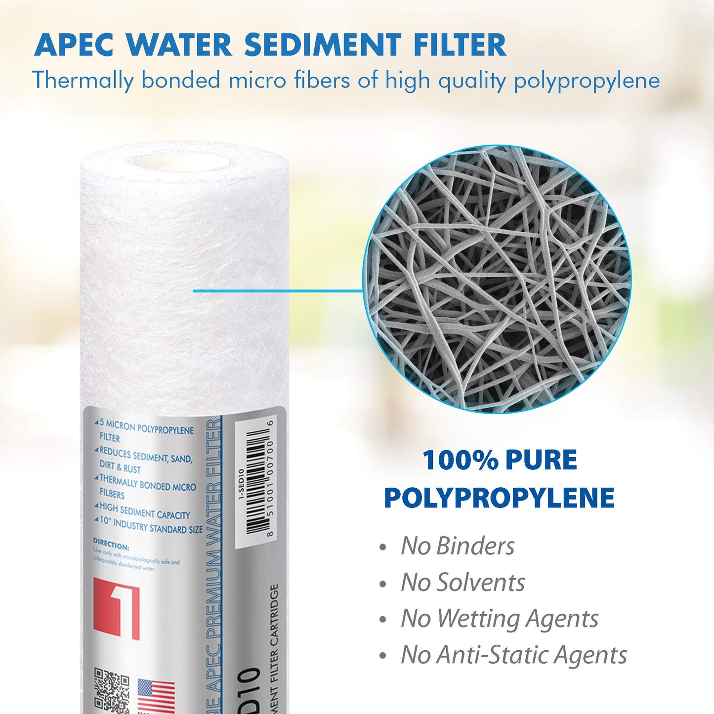 Filtro de Agua APEC Water Alta Capacidad Ultimate Pre-Filtro Set