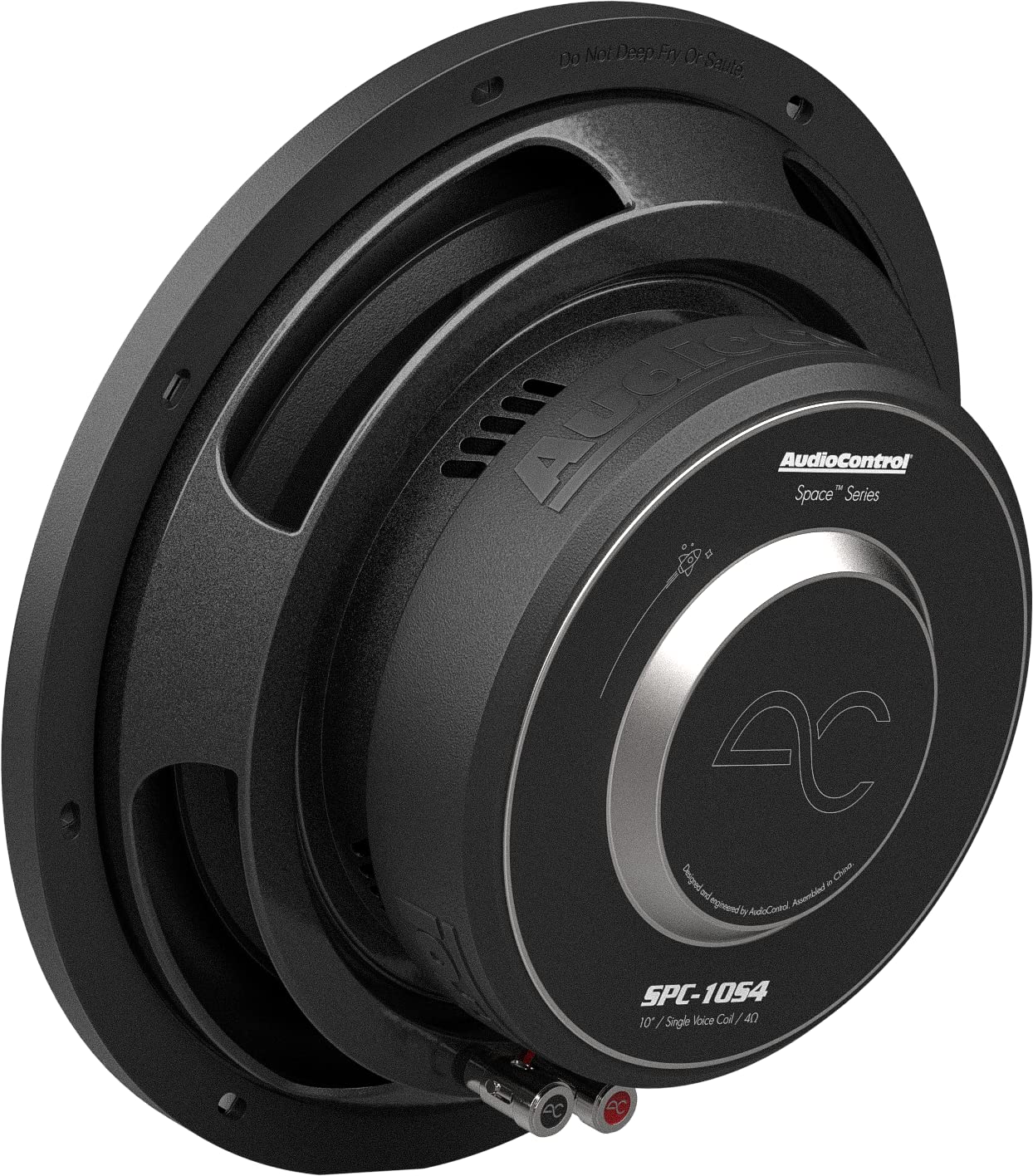 AudioControl Space Series - Subwoofer delgado de perfil bajo para coche de 10 pulgadas, alta fidelidad premium, 400 W RMS/600 W máximo, solo 4 Ohm (negro)