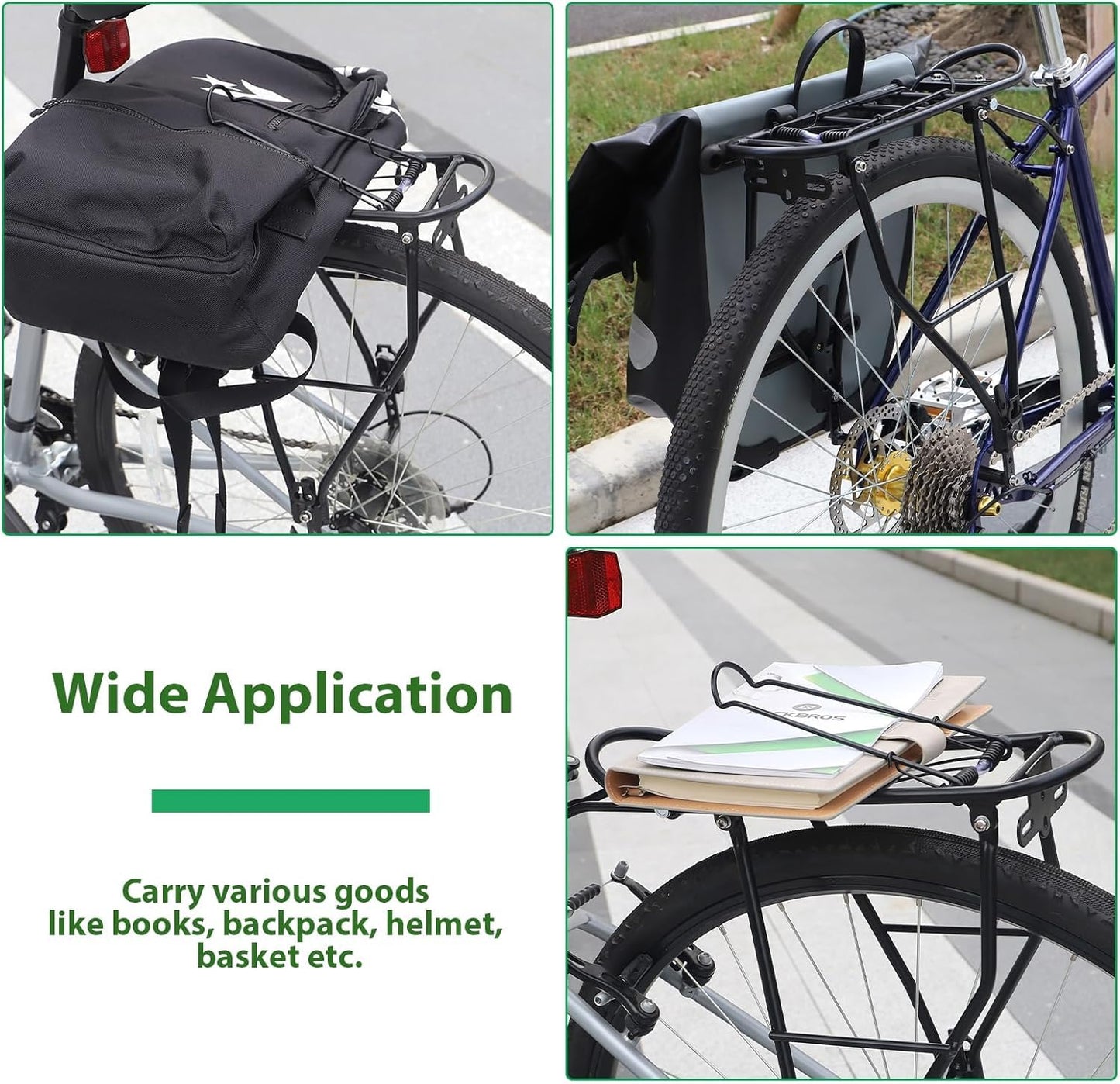 Colgador trasero para bicicleta