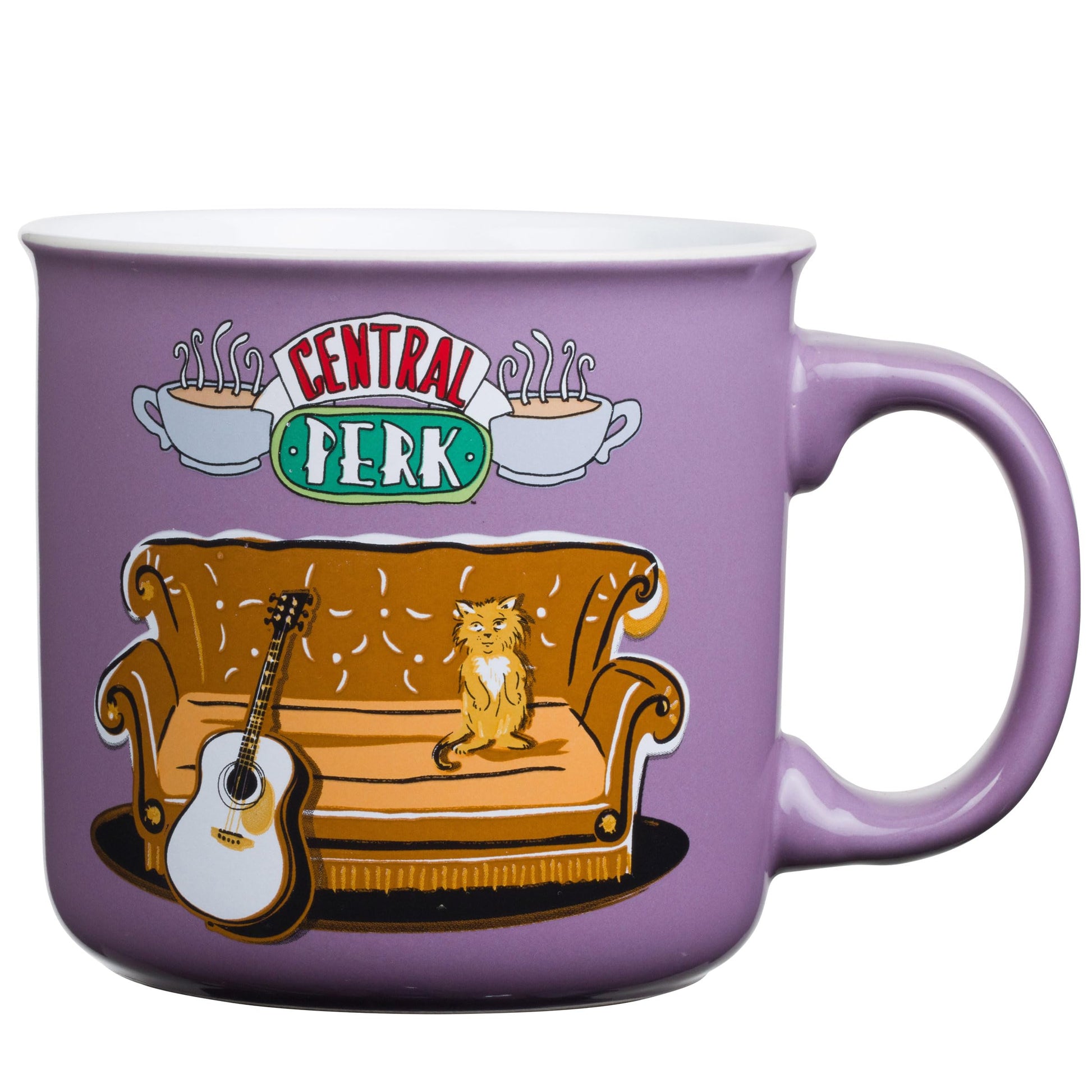 Taza de Cerámica Silver Buffalo Friends Morado Central Perk Smelly Cat 591 ml