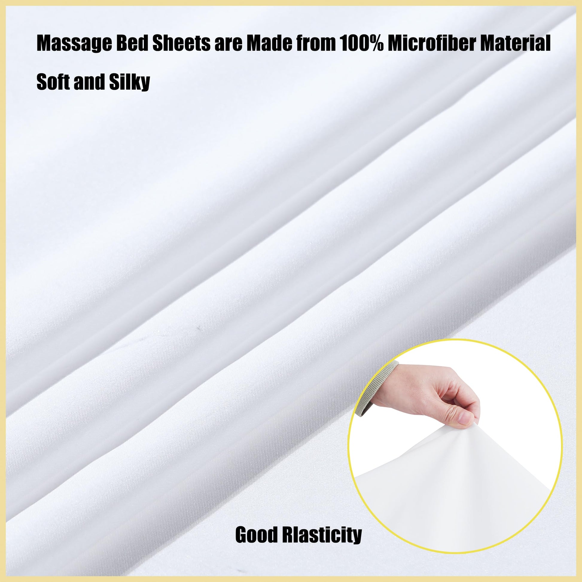 GASIYU Juegos De Sábanas De Microfibra Para Mesa De Masaje 3 Pzas Funda De Cama De Masaje Suave Libre De Arrugas Incluye Sábana Ajustable De Masaje, Sábanas De Masaje Y Cubierta De Cuna Faci