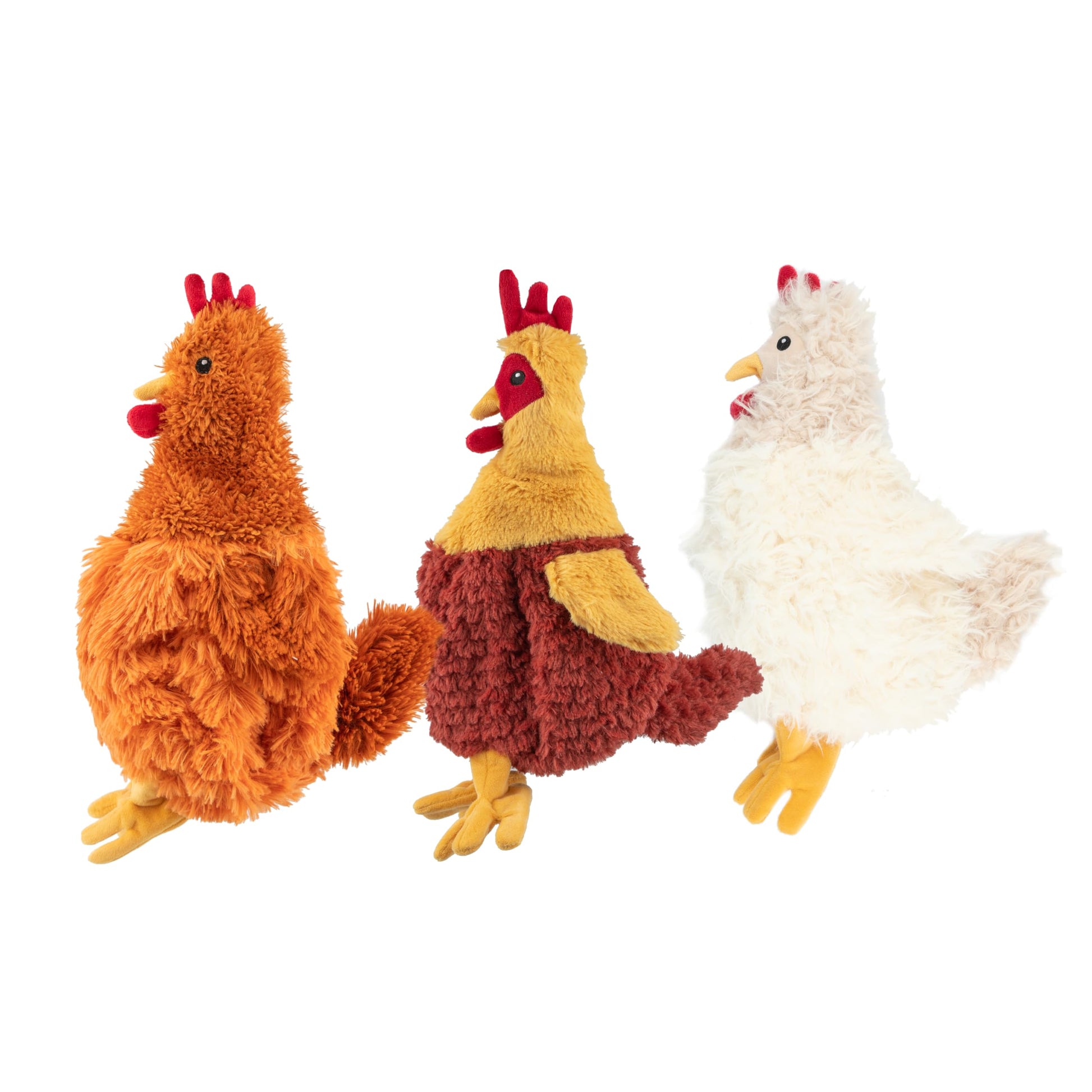 Best Pet Supplies - Juguetes de Peluche para Perros de Pollo Arrugado para Juegos interactivos, Cachorros y Adultos Mayores, Forma de Juguete de Pollo Colorido, Lindo y mimoso, Pollo Arrugado (Beige)