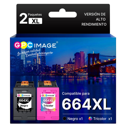 Cartuchos de Tinta GPC Image Negro y Multicolor Compatibles con HP DeskJet Ink Advantage
