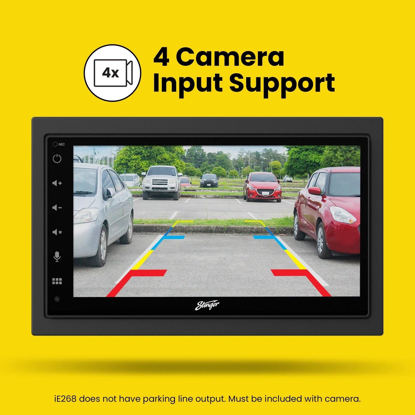 Radio para automóvil Stinger Double DIN con Pantalla táctil HD de 6.8”, Compatible con JK 2007-2018.