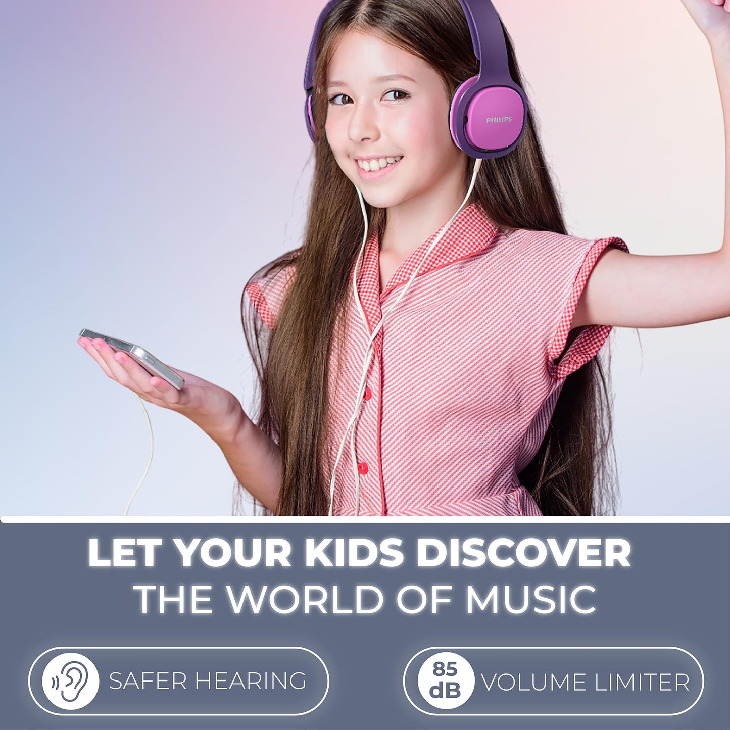 Auriculares In-Ear Philips Coolplay SHK2000PK con Limitador de Volumen para Niños