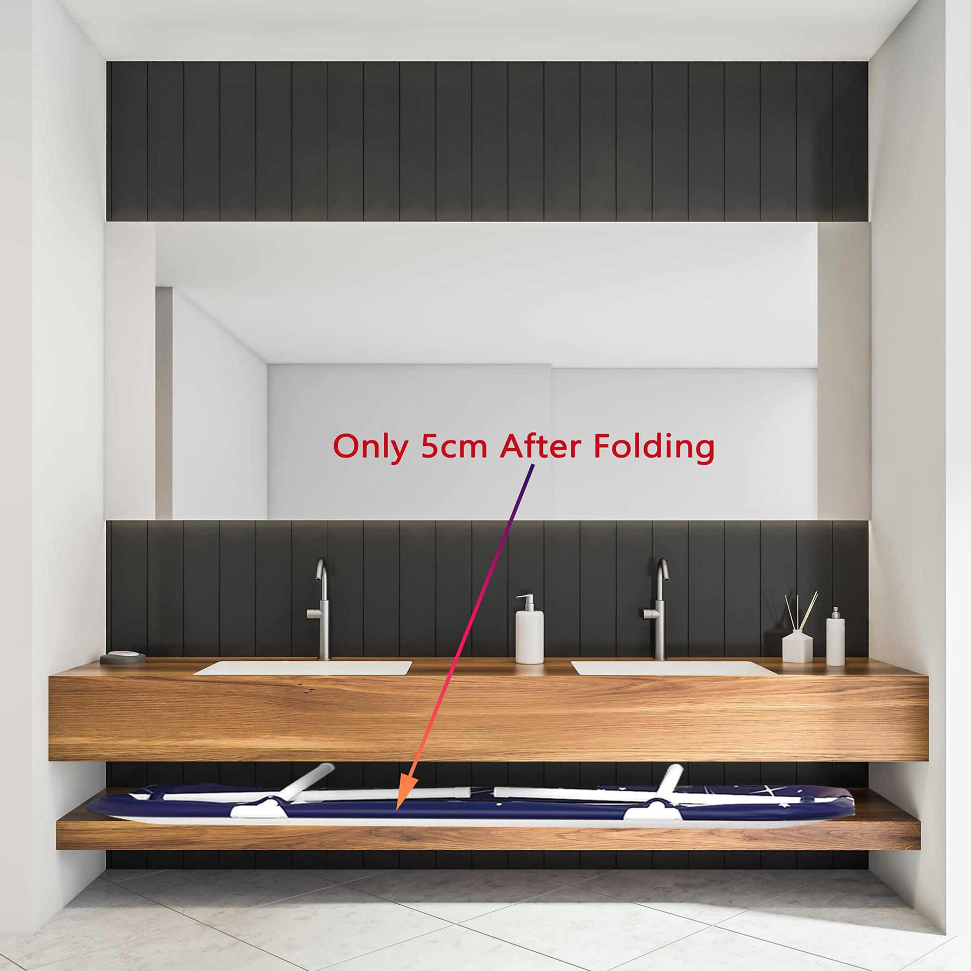 Tina Plegable Portátil Extragrande 53 Pulgadas con Marco de Metal para Adultos, Cubierta para Baño Pequeño, Multi-Capa con Tapa, Leche