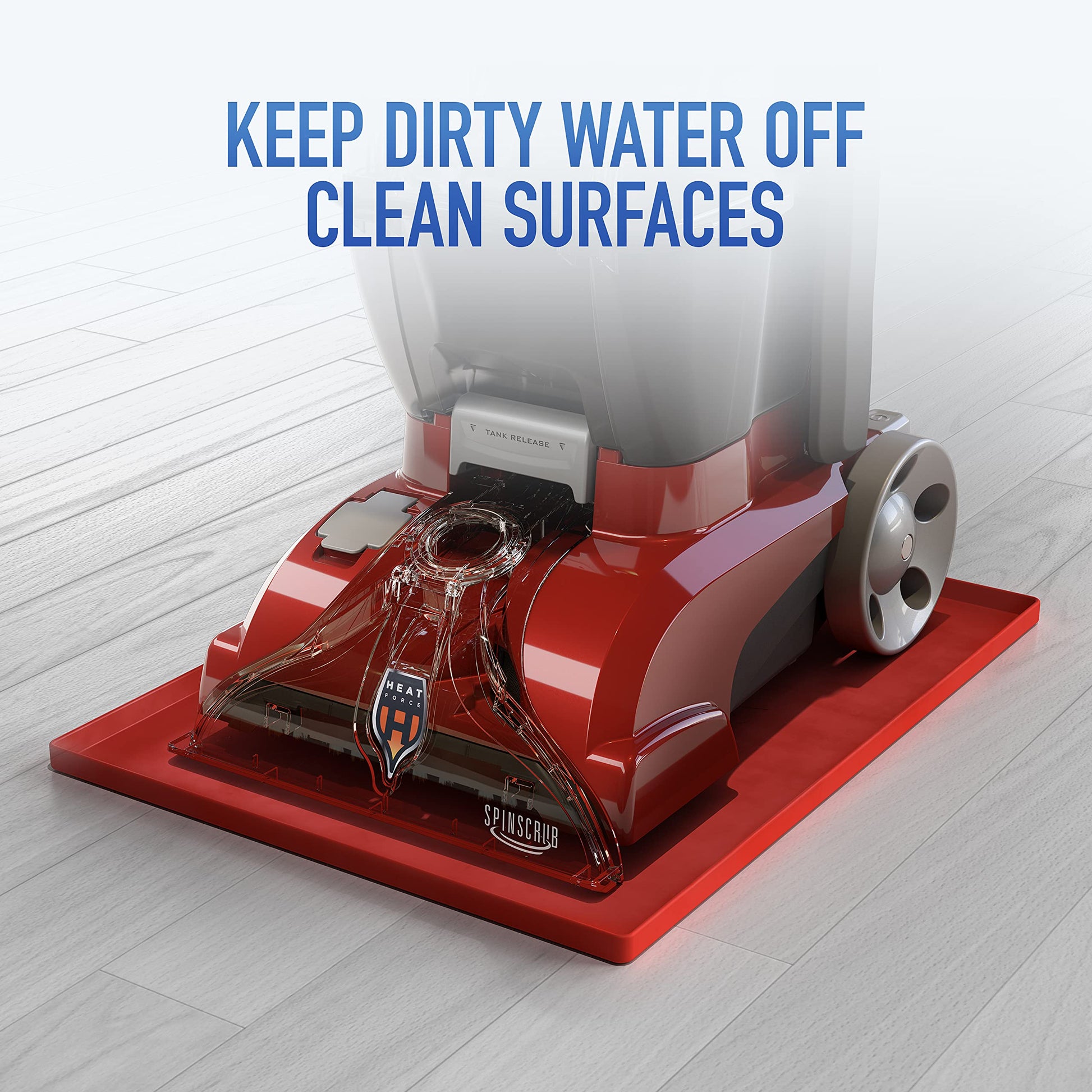 Hoover PowerScrub Deluxe - Máquina limpiadora vertical de alfombras, máquina ligera de limpieza profunda con alfombrilla de almacenamiento, combina con solución limpiadora de alfombras Hoover