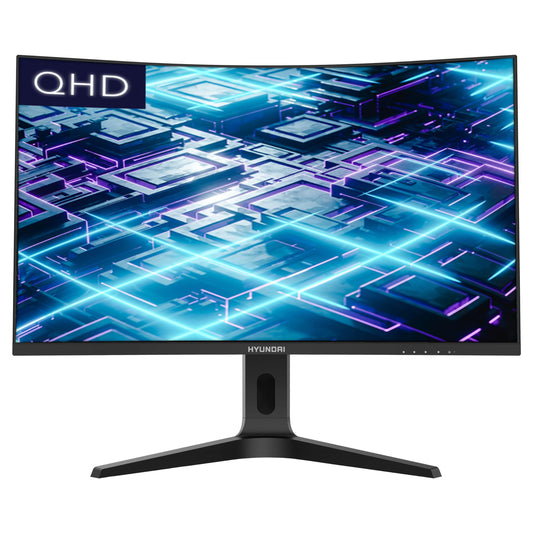 HYUNDAI Monnitor 32 Pulgadas Curved Gaming, 165Hz, QHD (2560x1440) LED,HDMI, VESA Mountable, Black, 32CGM Series – Black