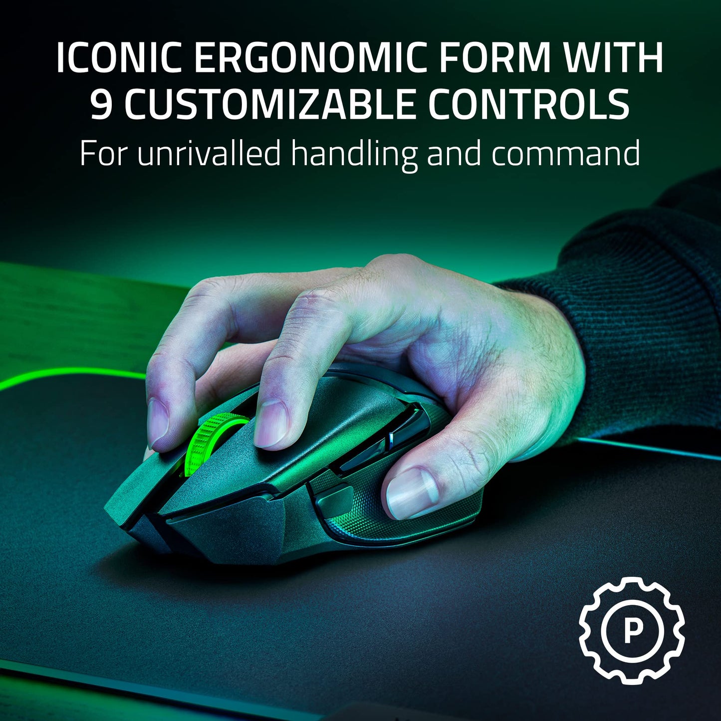 Mouse inalámbrico Razer Basilisk V3 X Negro personalizable para juegos