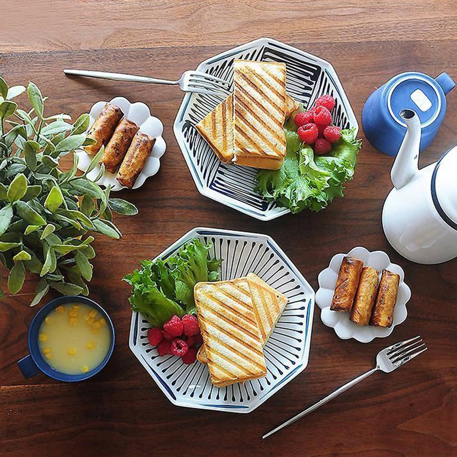 Sandwichera de Aleación de Aluminio Antiadherente en Gris con Asas Extraíbles para Hacer Panini en la Estufa