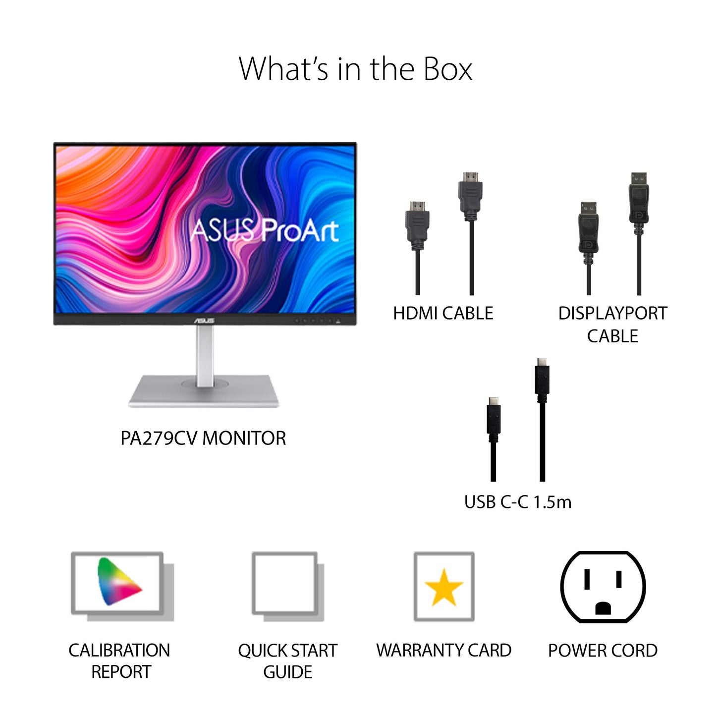 ASUS Monitor Profesional 27 ProArt PA279CV 5ms 60Hz UHD LED IPS HDMI DisplayPort USB-C Adaptive-Sync Bocinas