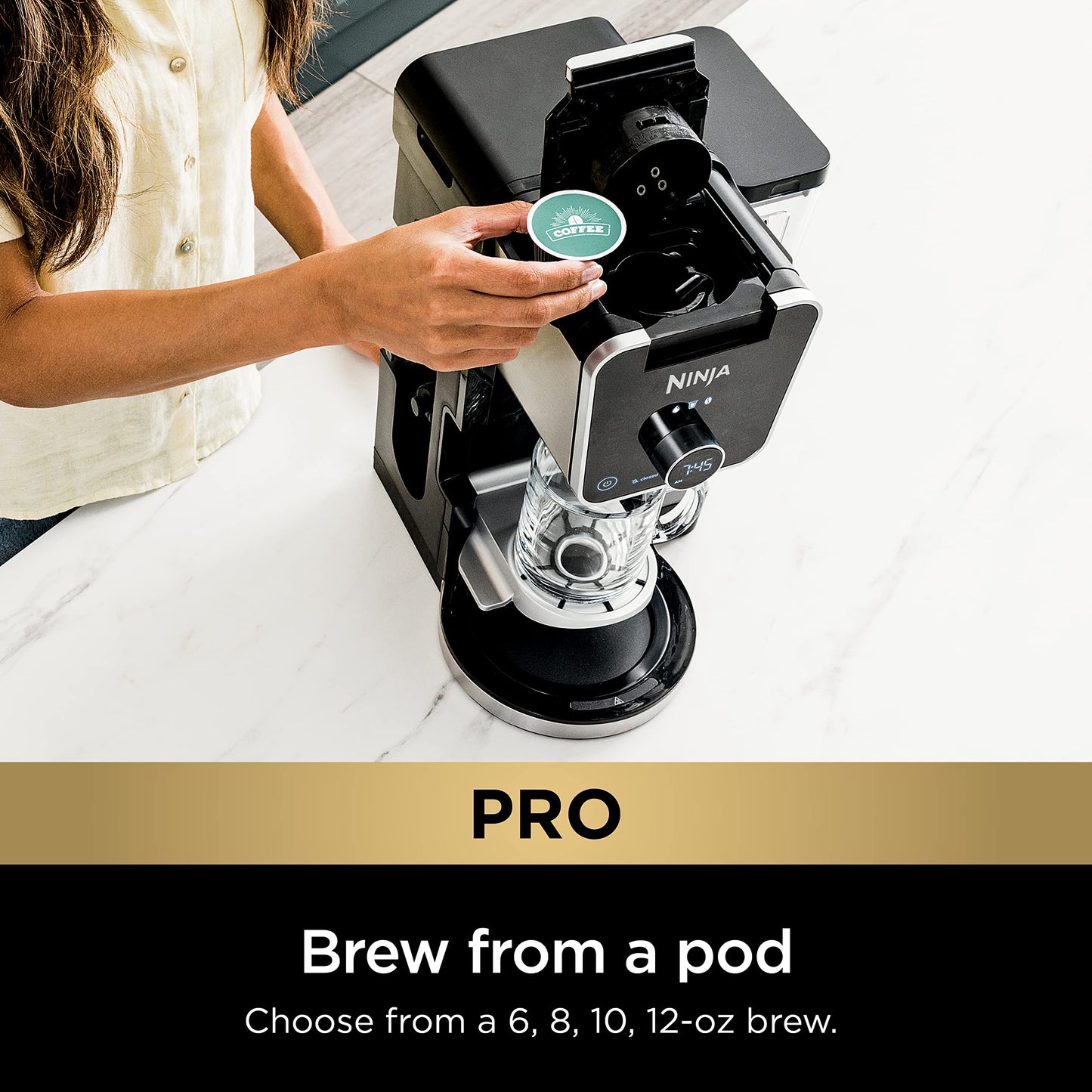 Cafetera Ninja DualBrew Pro Specialty 12 Tazas con Combo K-Cup caliente y helada