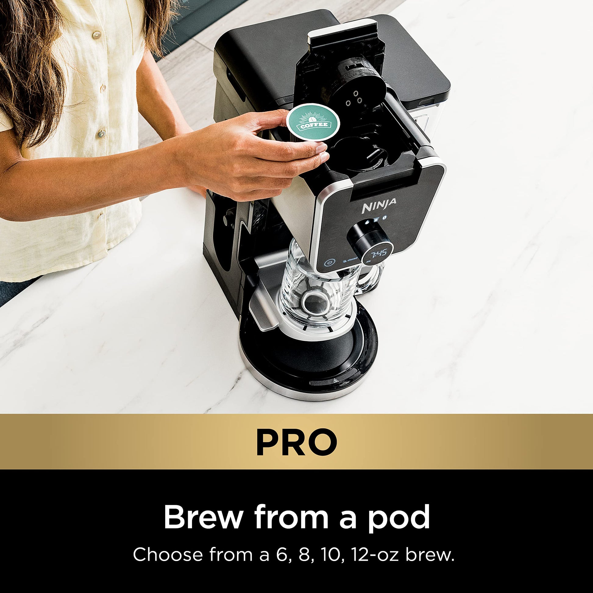 Cafetera Ninja DualBrew Pro Specialty 12 Tazas con Combo K-Cup caliente y helada