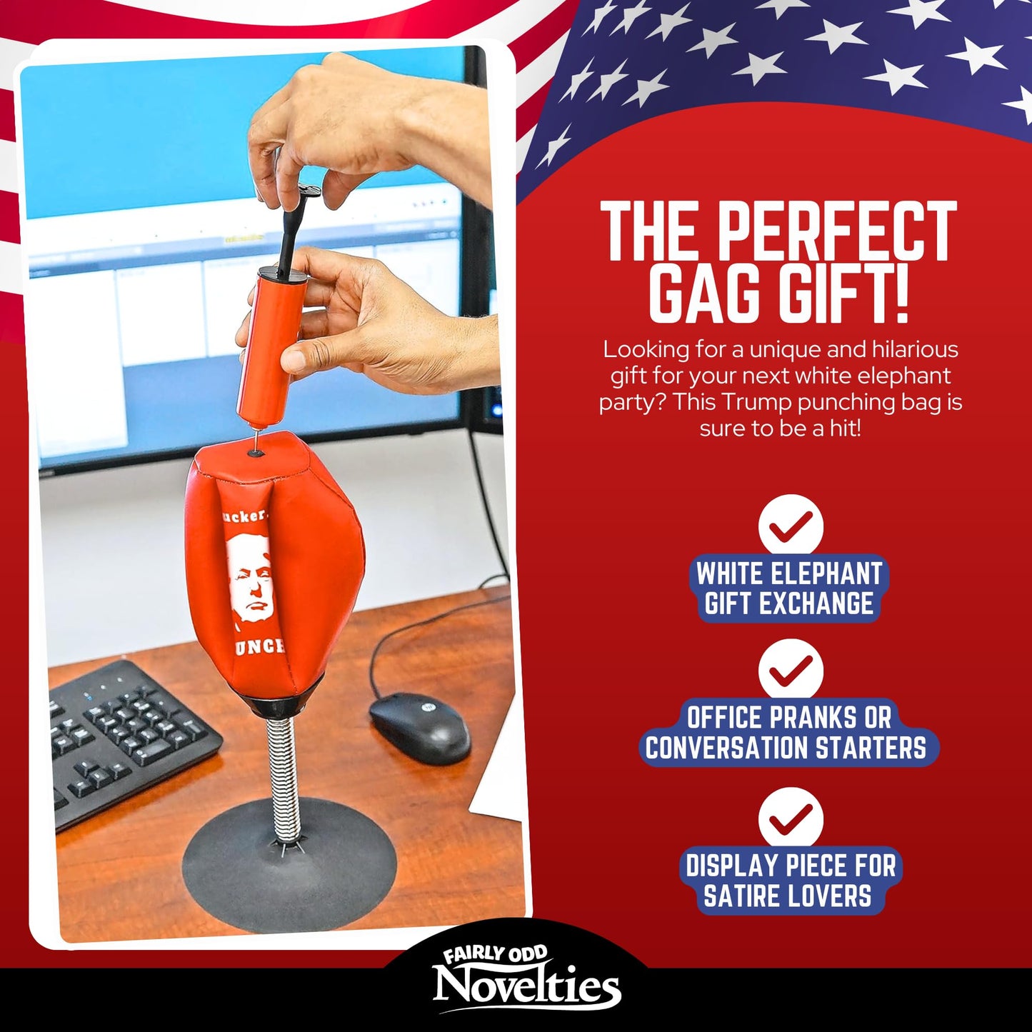 Computadora Punching Bag Donald Trump Novedad Regalo
