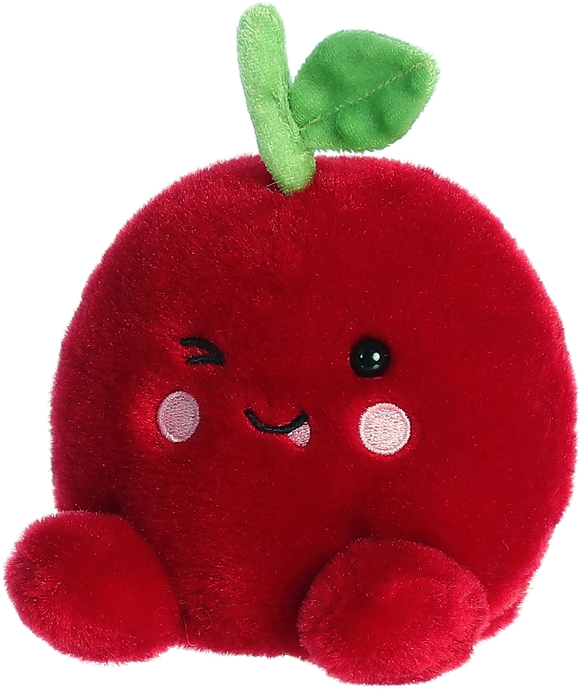 Aurora® Adorable Palm Pals™ Cordial Cherry™ Peluche - Diversión de Bolsillo - Juego sobre la Marcha - Rojo 5 Pulgadas