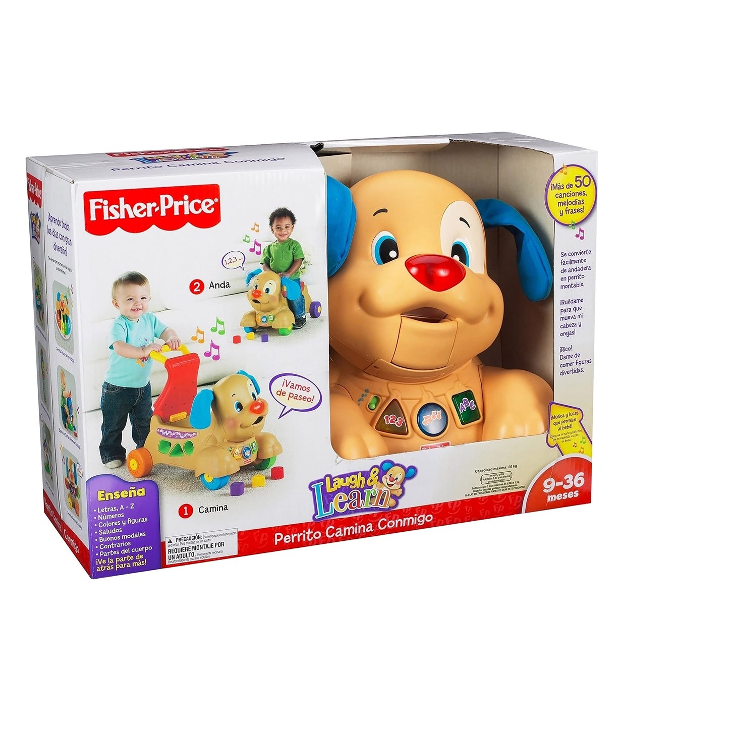 Andadera Fisher-Price Perrito Ríe y Aprende para Bebé