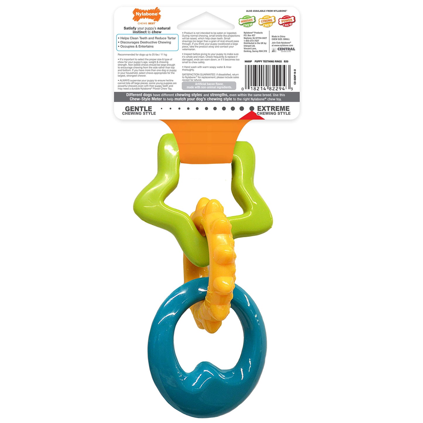 Juguete de Masticar para Cachorros Nylabone Puppy Dog para la Dentición