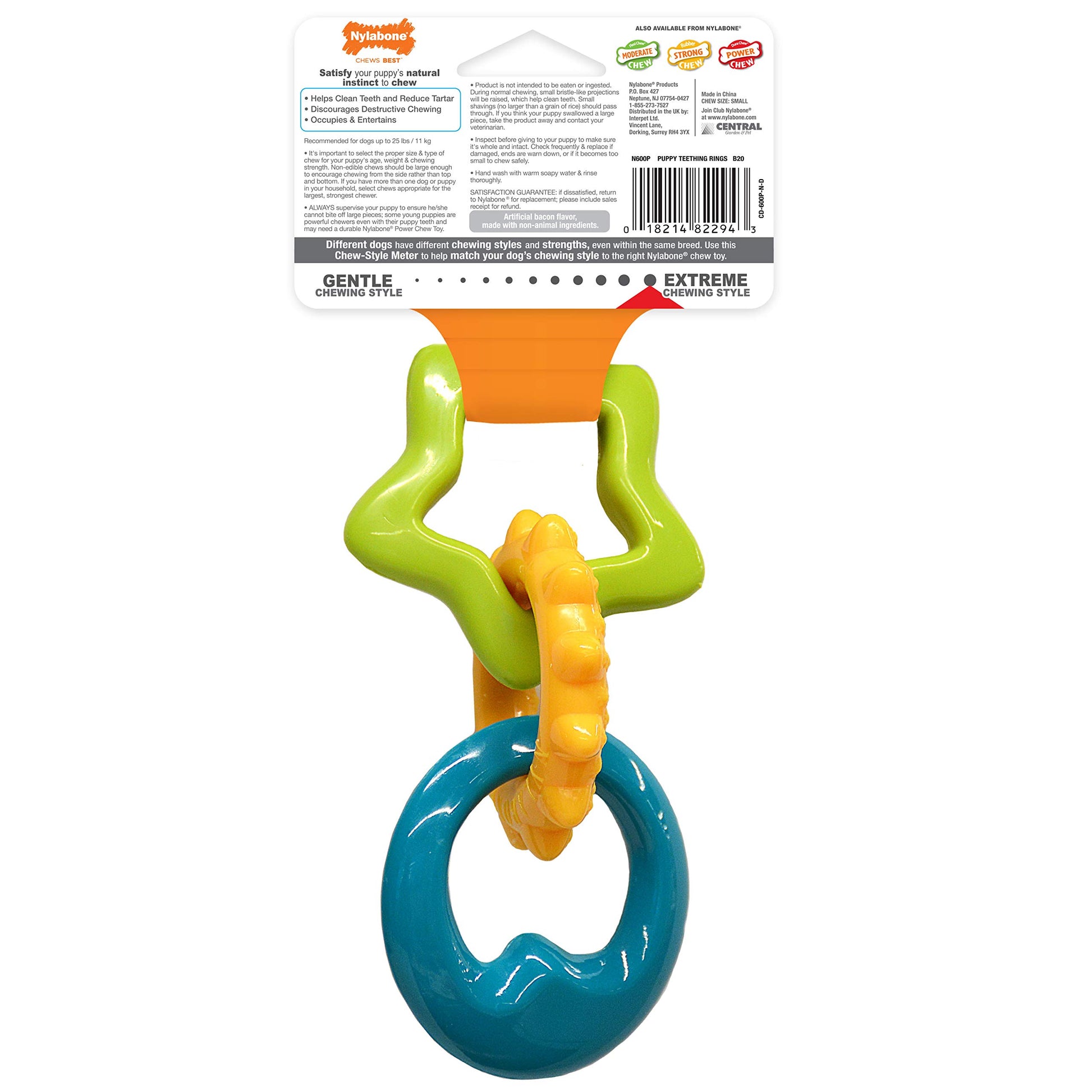 Juguete de Masticar para Cachorros Nylabone Puppy Dog para la Dentición