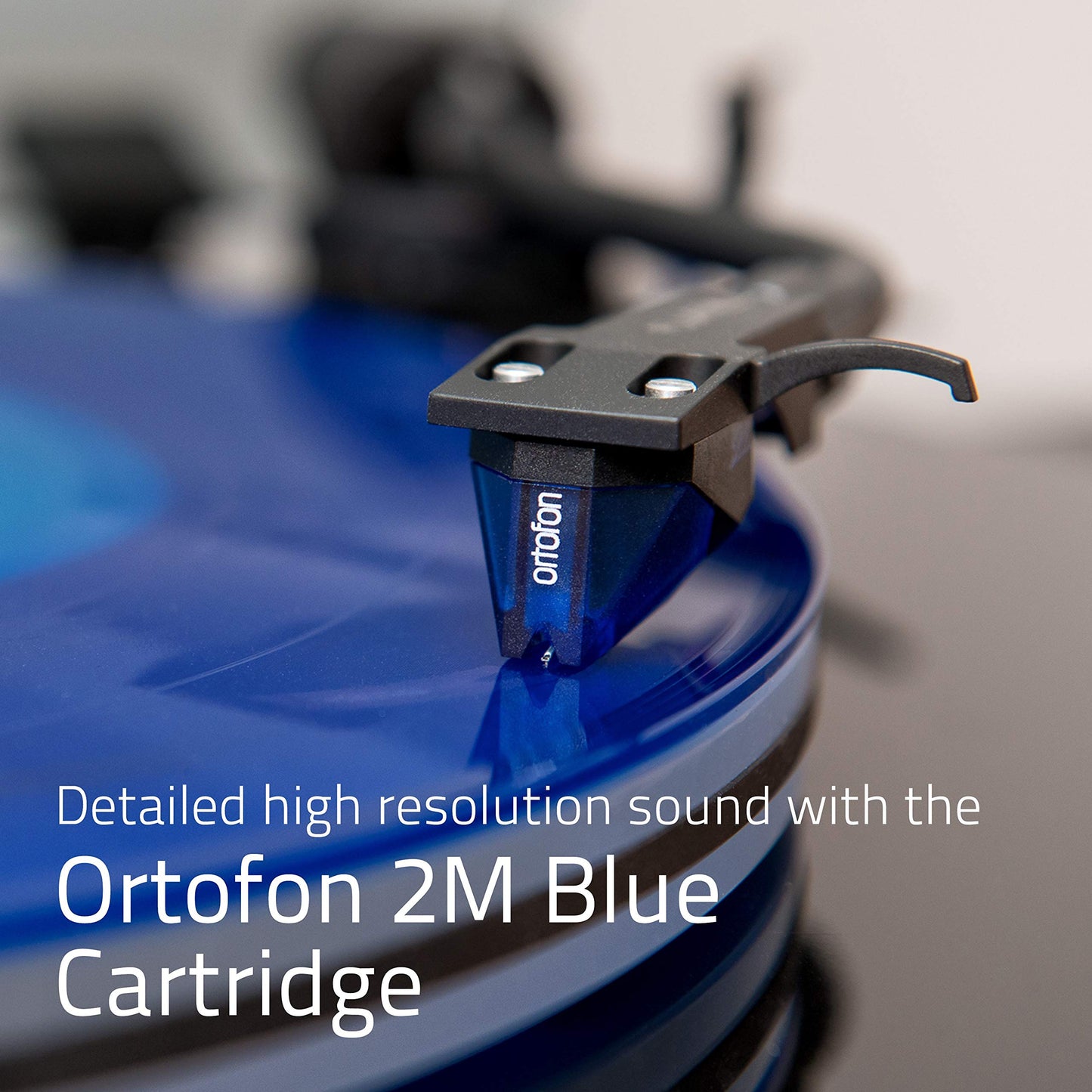 Fluance RT85 Reference High Fidelity Vinyl Turntable Record Player with Ortofon 2M Blue Cartridge, Acrylic Platter, Speed Control Motor, Solid Wood Plinth, Vibration Isolation Feet - Walnut