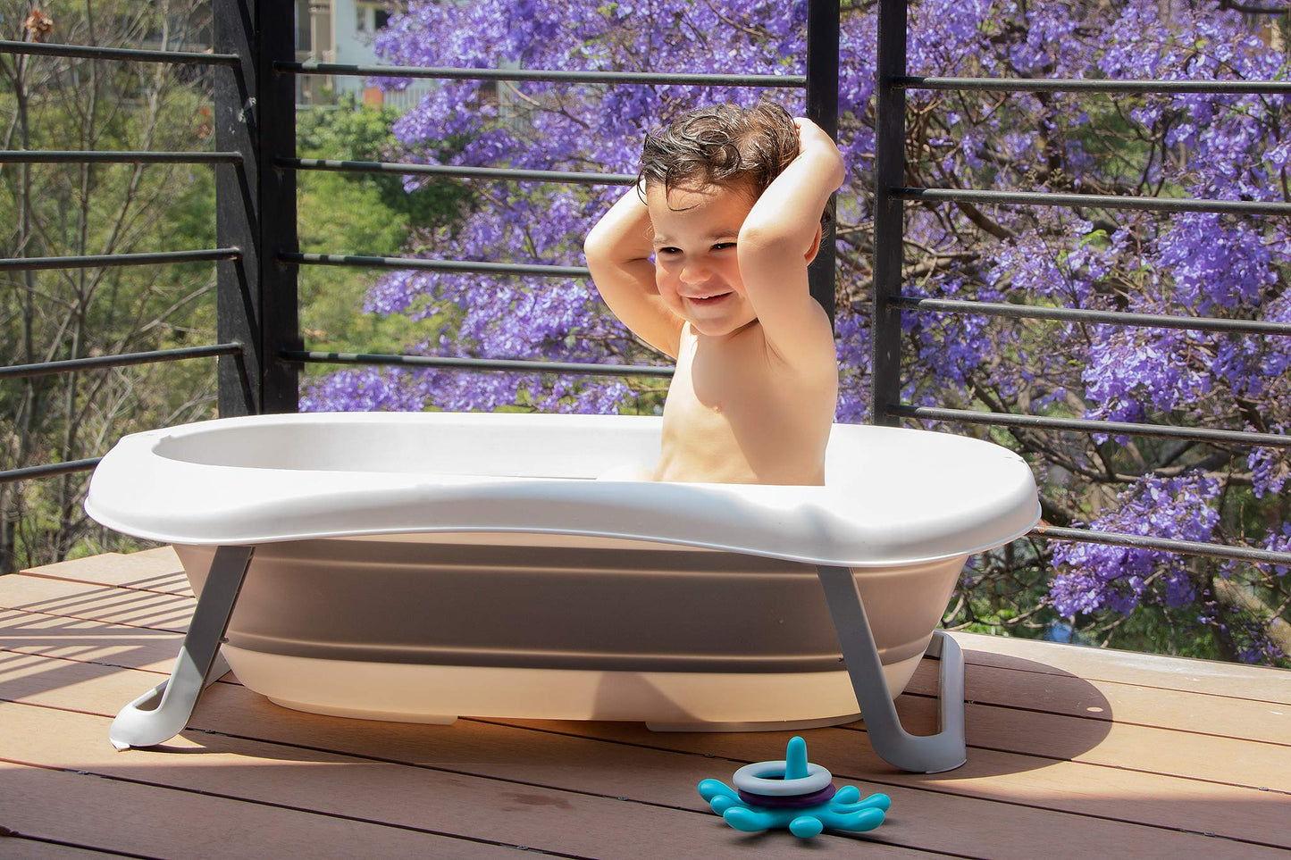 Bañera Plegable Tubbies TUBB103 Tina Rosa 2go para Bebé Pequeña