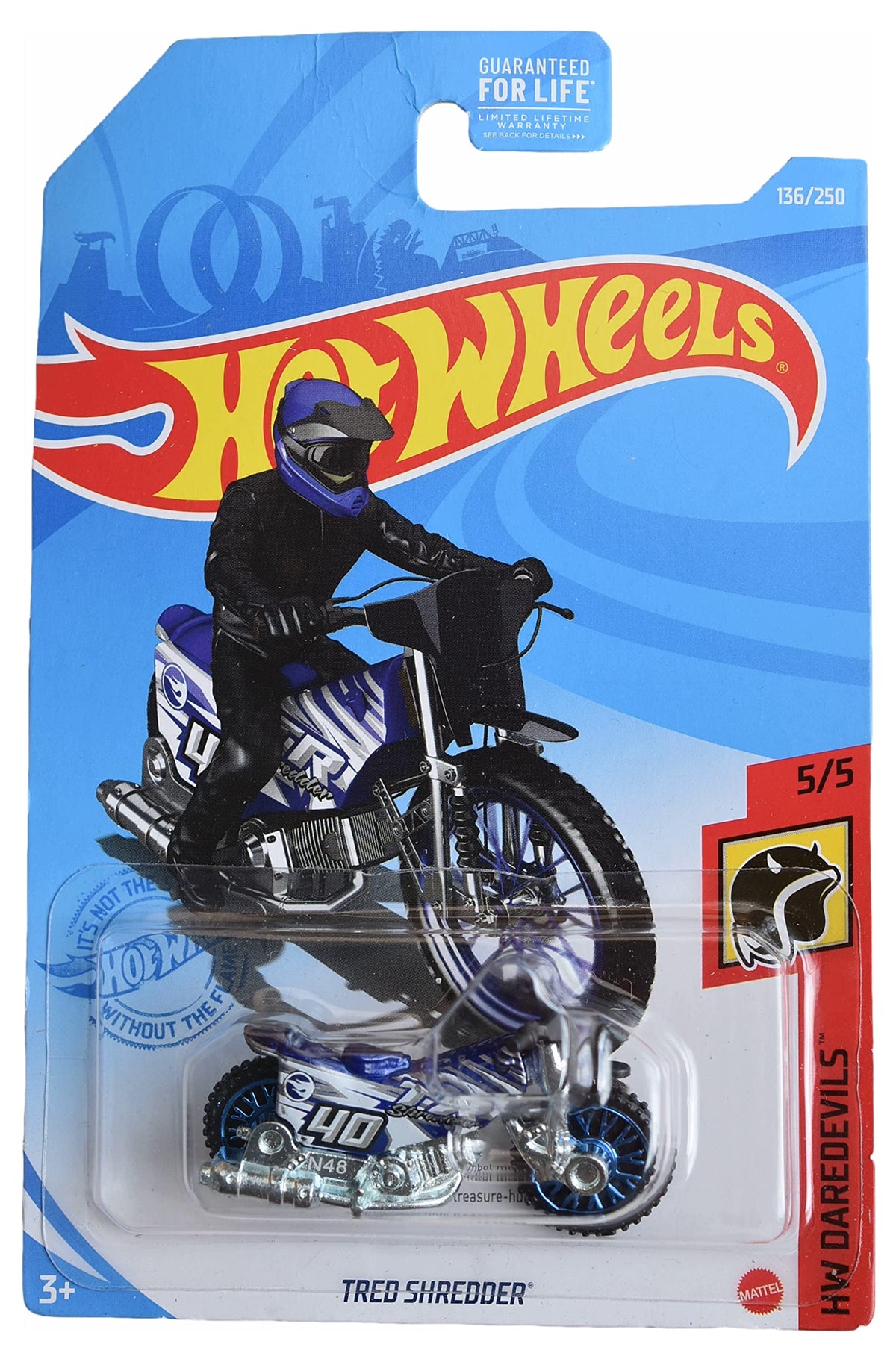 Camión Hot Wheels Tred Shredder Azul Daredevils 136/250