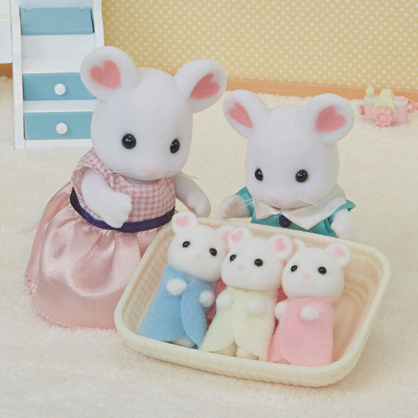 Calico Critters - Trillizos de ratones Malvavisco
