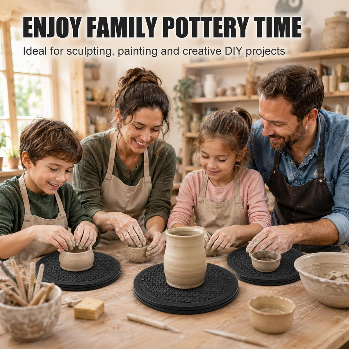 Pack de 3 Lazy Susan RHBLME Negro