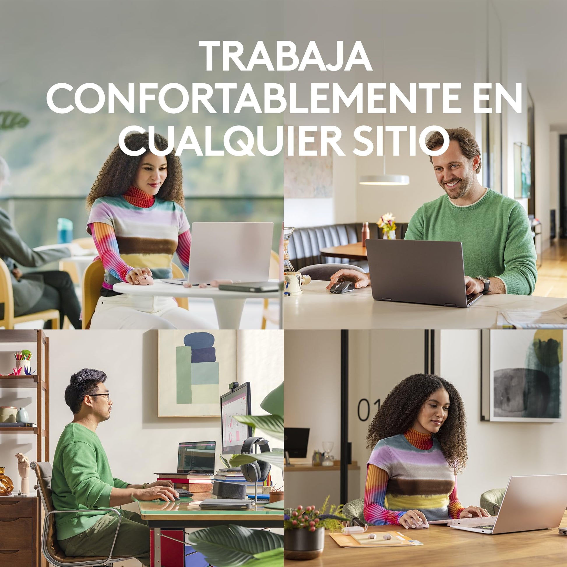 Logitech MX Anywhere 3S Compact Mouse inalámbrico, Desplazamiento Veloz en Todos Lados, dpi 8K, silencioso, Botones programables, USB C, Bluetooth, Windows PC, Linux, Chrome, Mac - Paleo Grey