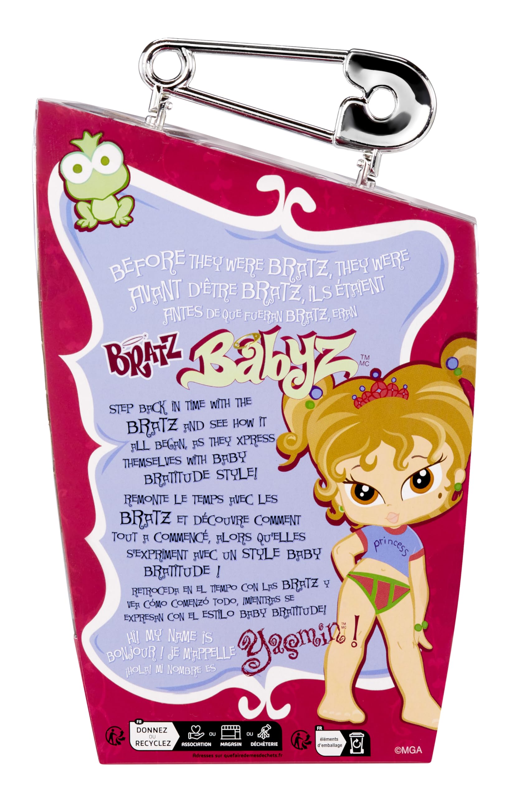 Bratz Babyz Muñeca de Moda Coleccionable - Yasmin - con Ropa Real y Mascota - Juguete para niños y niñas - Edad: 6+ años