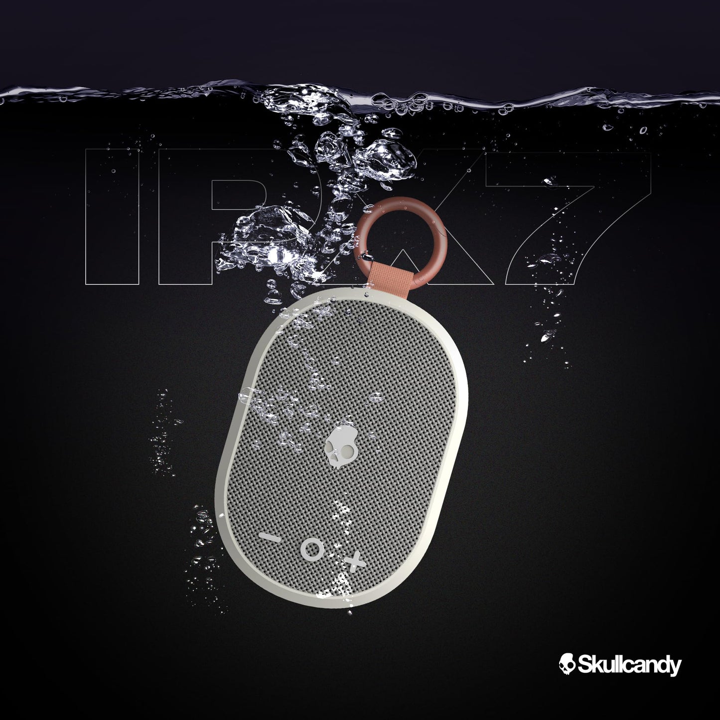 Skullcandy Kilo - Altavoz Bluetooth inalámbrico - IPX7 Impermeable Mini Altavoz Bluetooth con batería de 24 Horas, radiador pasivo de Disparo hacia Abajo y emparejamiento inalámbrico Verdadero,