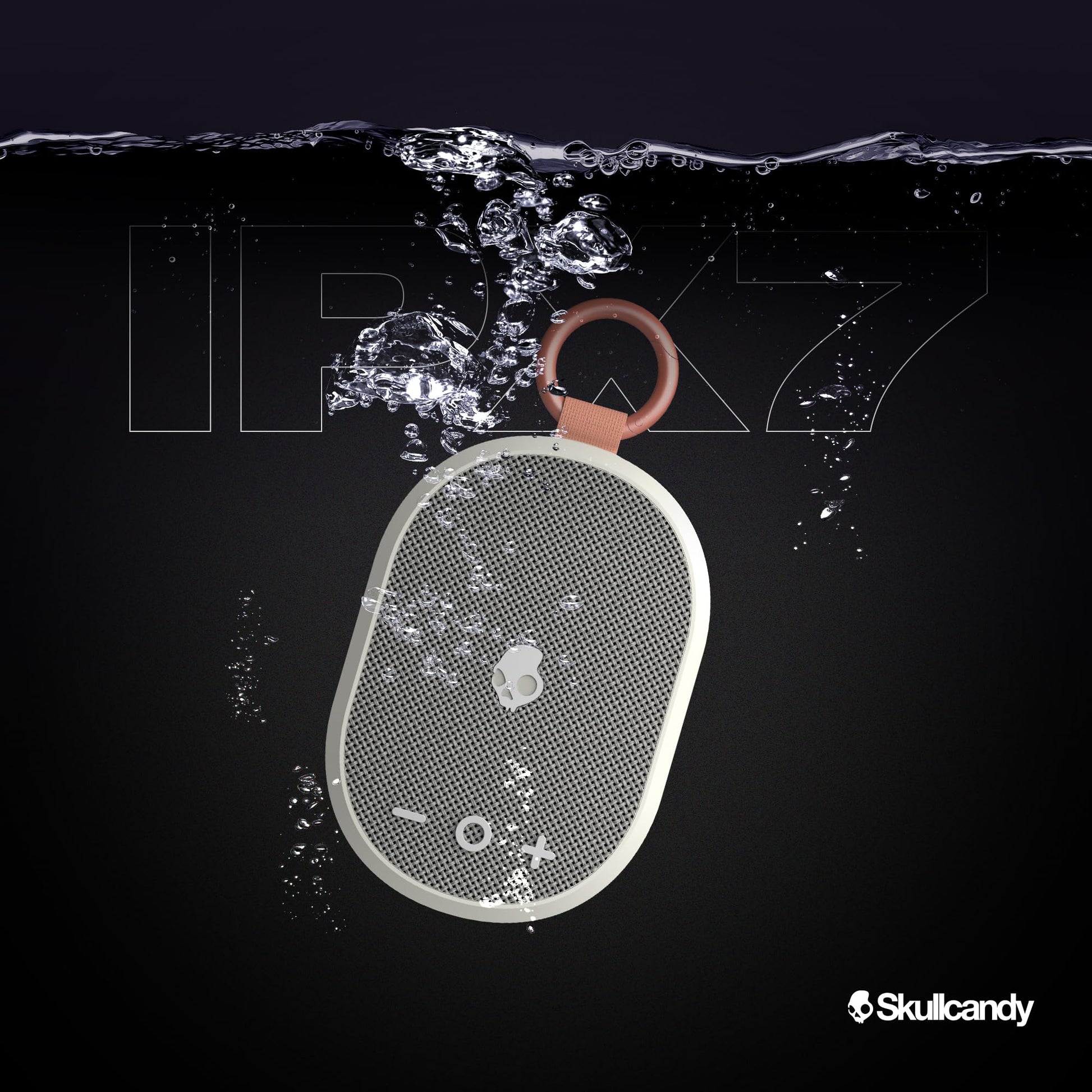 Skullcandy Kilo - Altavoz Bluetooth inalámbrico - IPX7 Impermeable Mini Altavoz Bluetooth con batería de 24 Horas, radiador pasivo de Disparo hacia Abajo y emparejamiento inalámbrico Verdadero,