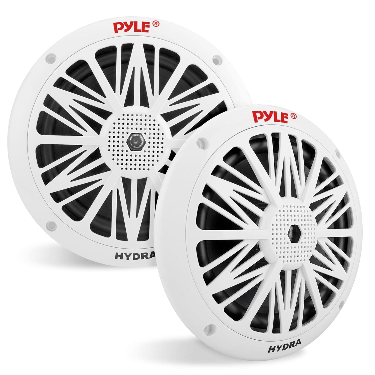 Pyle Bocinas Marinas 6.5 Pulgadas 200 Vatios, Altavoces para Exteriores, Impermeables y Resistentes, Cono Policarbonato, Borde de Goma Butílica, 1 Par