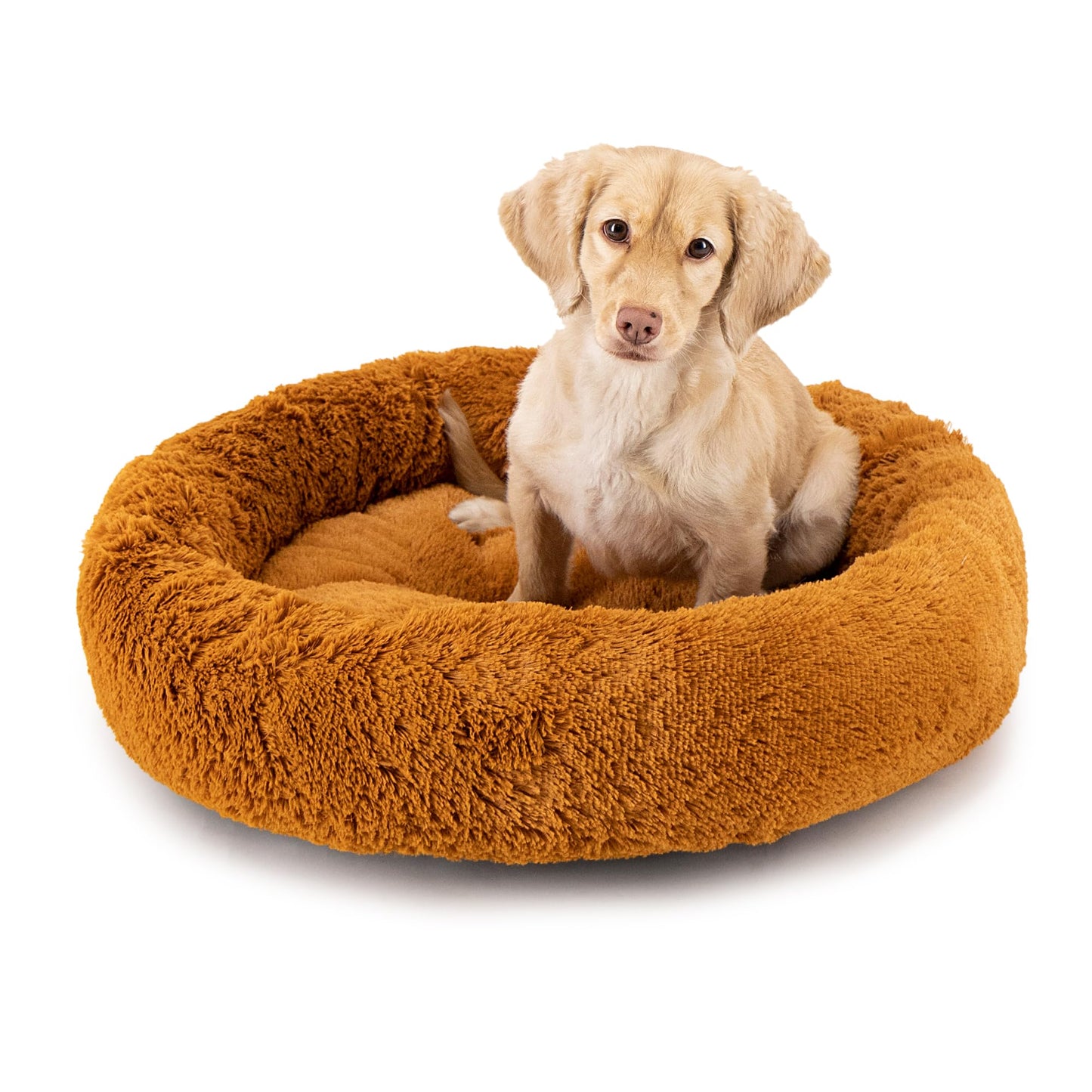 Cama para Perro Tipo Dona Anti Estrés Pets Apparel Hills Beige Medium