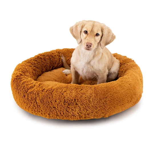 Cama para Perro Tipo Dona Anti Estrés Pets Apparel Hills Beige Medium