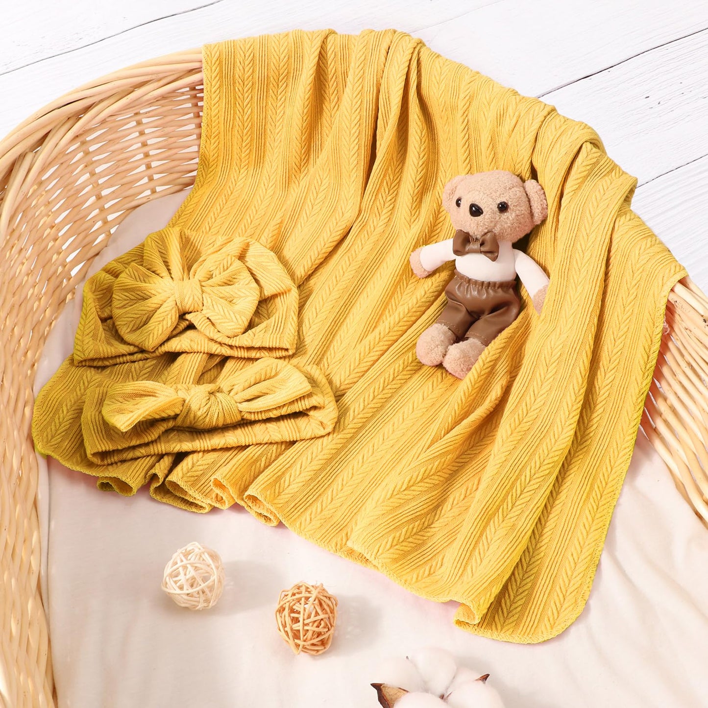 DRESHOW BQUBO - Juego de Diadema para bebé recién Nacido, Unisex, artículos Esenciales para bebés y niñas, artículos Esenciales para recién Nacidos