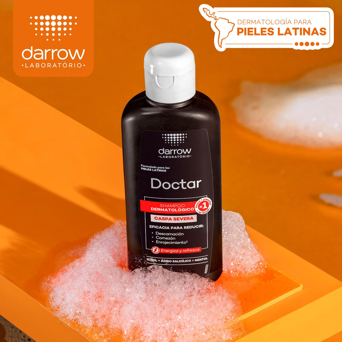 DARROW Doctar Shampoo Dermatológico Anticaspa severa, Triple Acción Antifúngica, 120ml